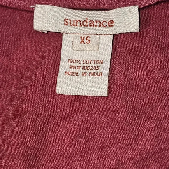 Sundance Waffle Knit Crewneck Long Sleeve Ombre Pink Sz XS - Picture 9 of 9